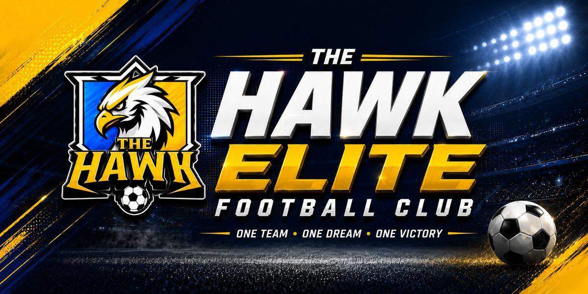 THE HAWK Elite Football Club banner